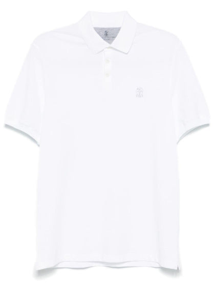 Logo cotton polo shirt