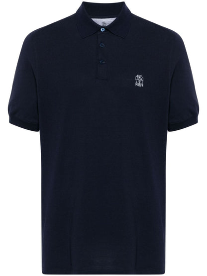 Logo cotton polo shirt