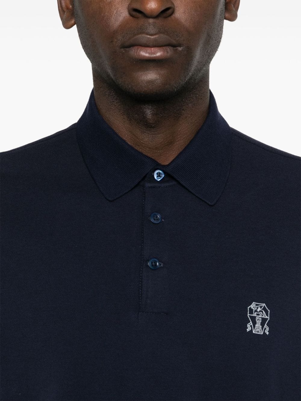 Logo cotton polo shirt