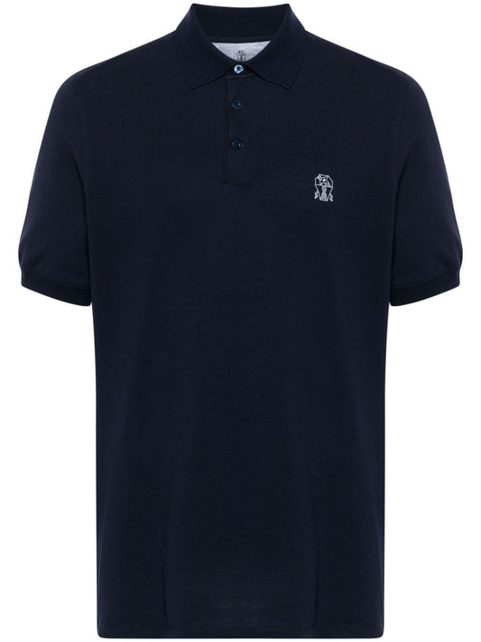 Logo cotton polo shirt