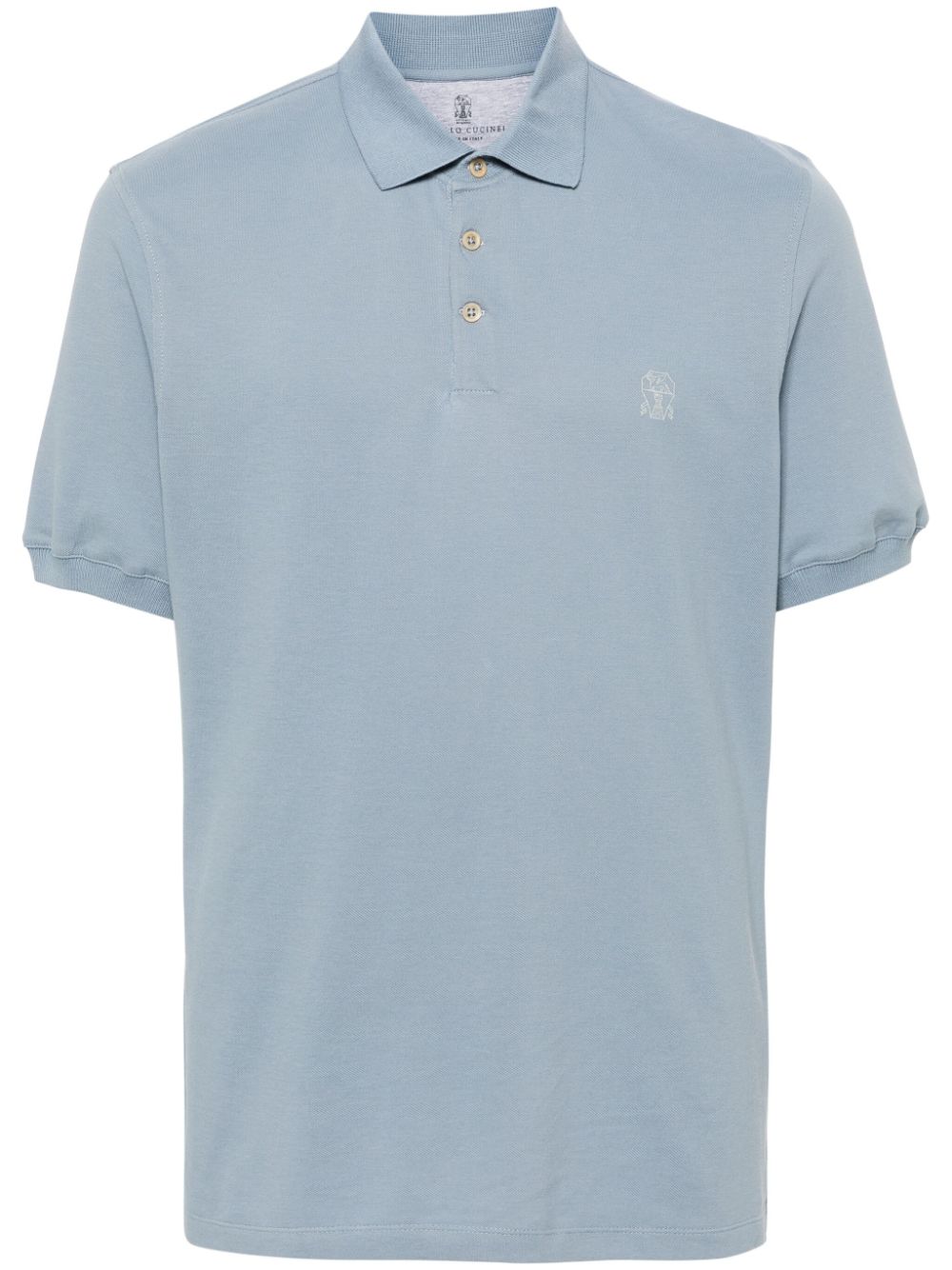 Logo cotton polo shirt