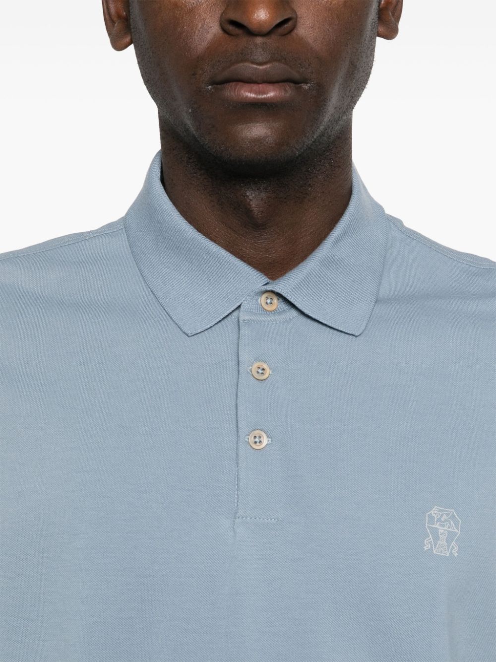 Logo cotton polo shirt