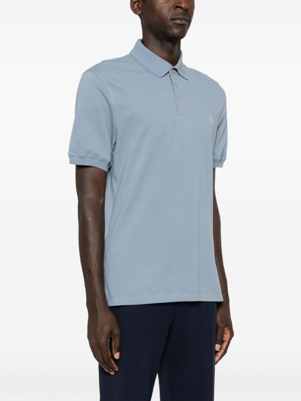 Logo cotton polo shirt