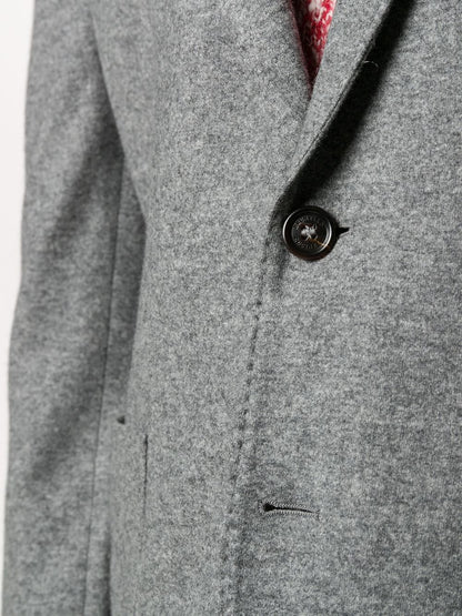 Wool single-breasted jacket