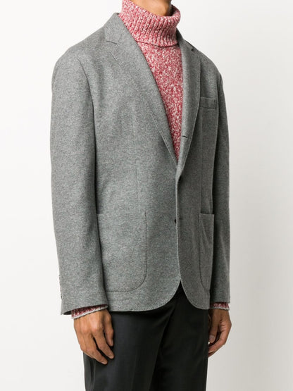 Wool single-breasted jacket