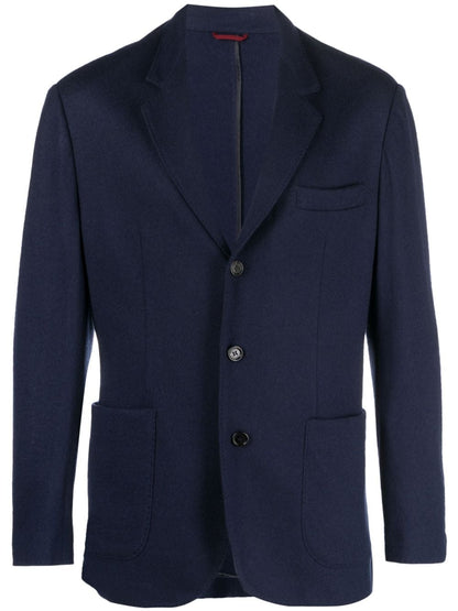 Wool single-breasted jacket