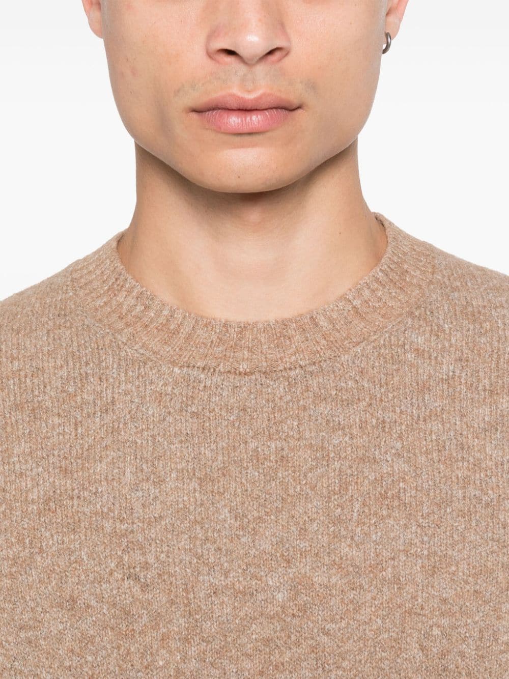 Wool crewneck sweater