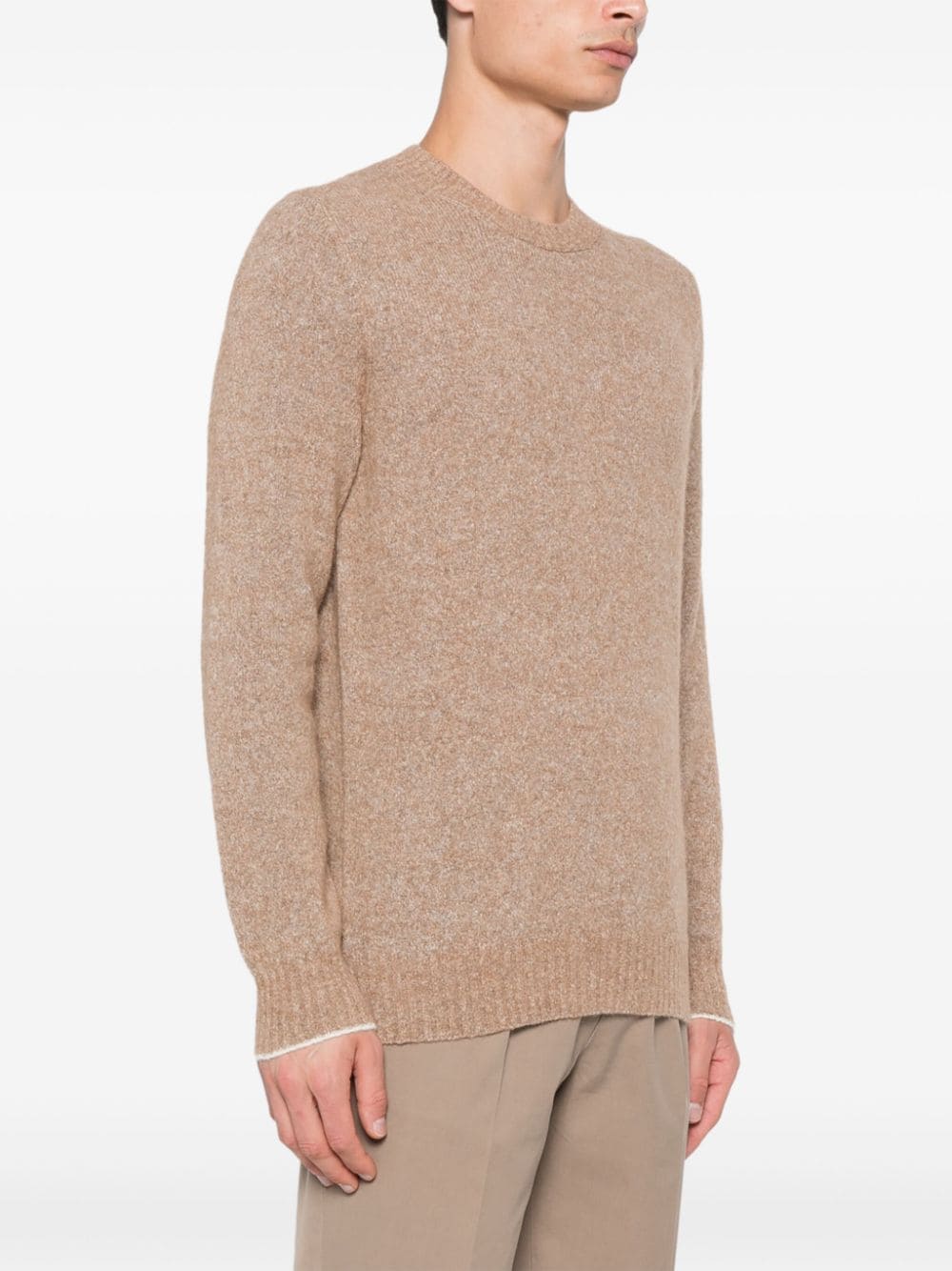 Wool crewneck sweater