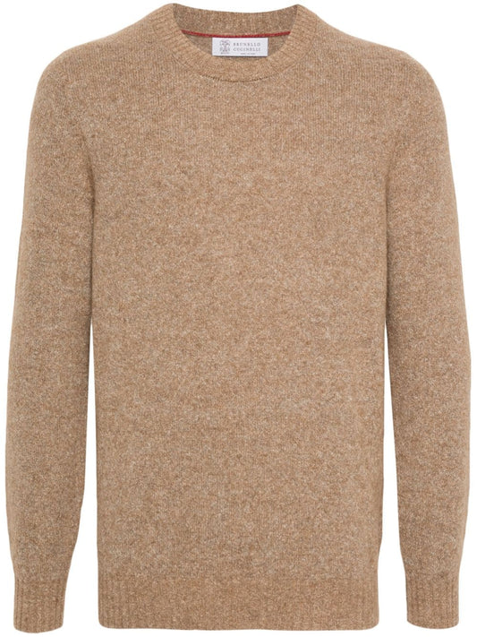 Wool crewneck sweater