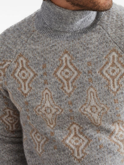 Wool turtle-neck jumper