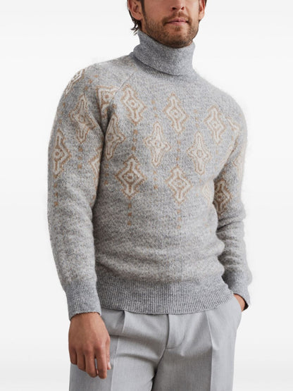 Wool turtle-neck jumper