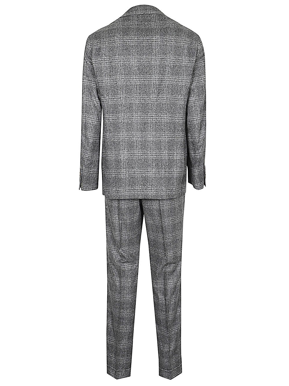 Wool and silk blend single-breasted suit