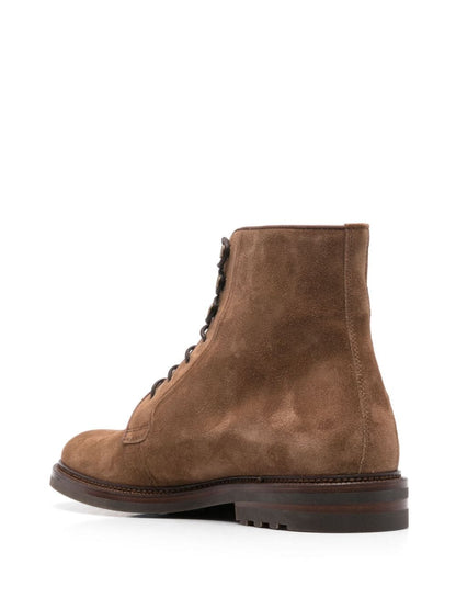 Suede leather boots