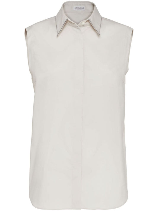 Cotton sleeveless shirt