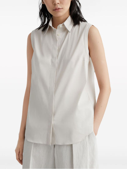 Cotton sleeveless shirt