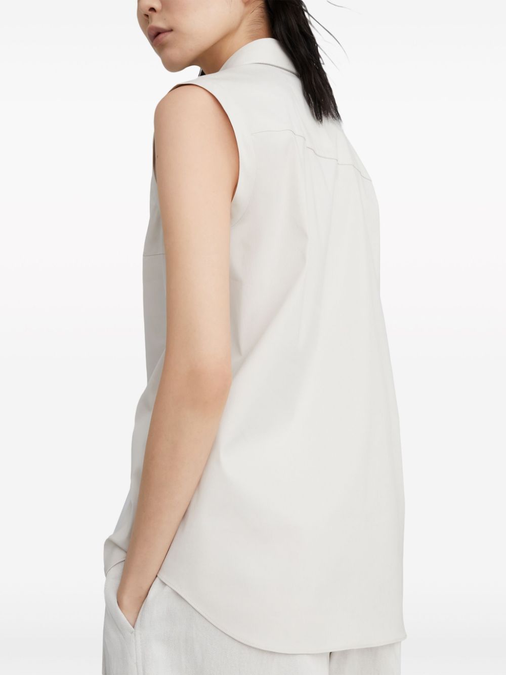 Cotton sleeveless shirt