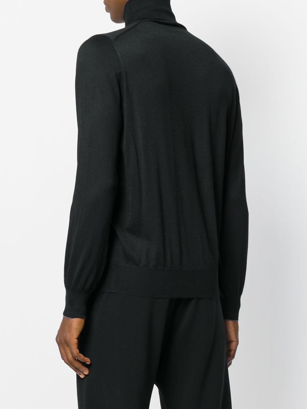 Silk and cashmere high neck sweater