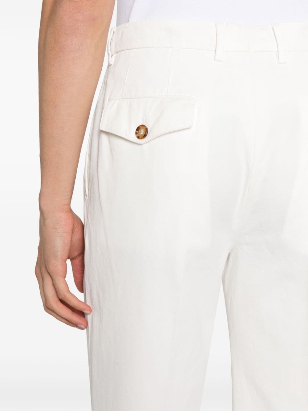 Double darts cotton trousers