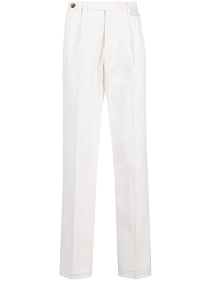 Double darts cotton trousers