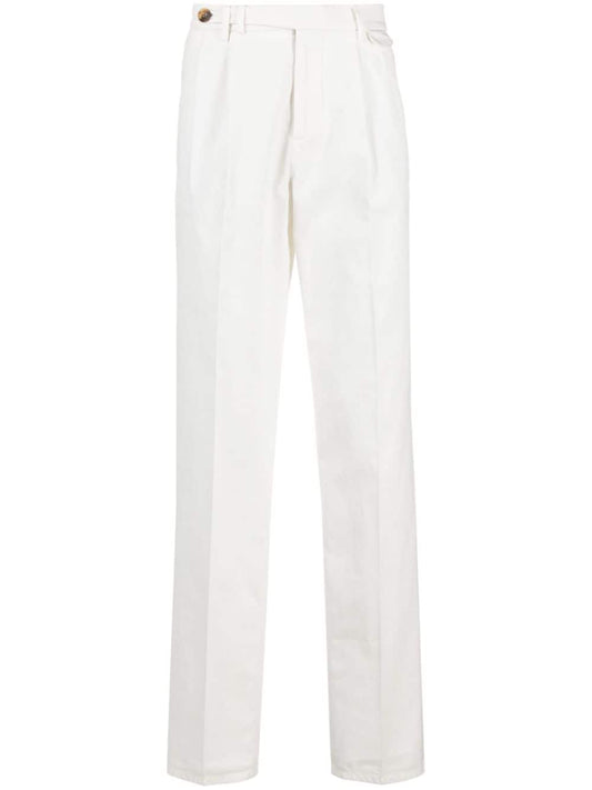 Double darts cotton trousers