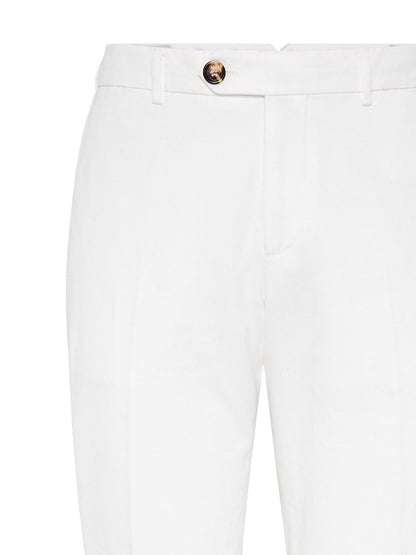 Cotton gabardine trousers