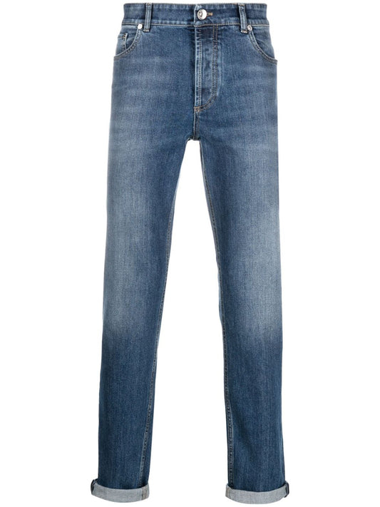 Denim cotton jeans