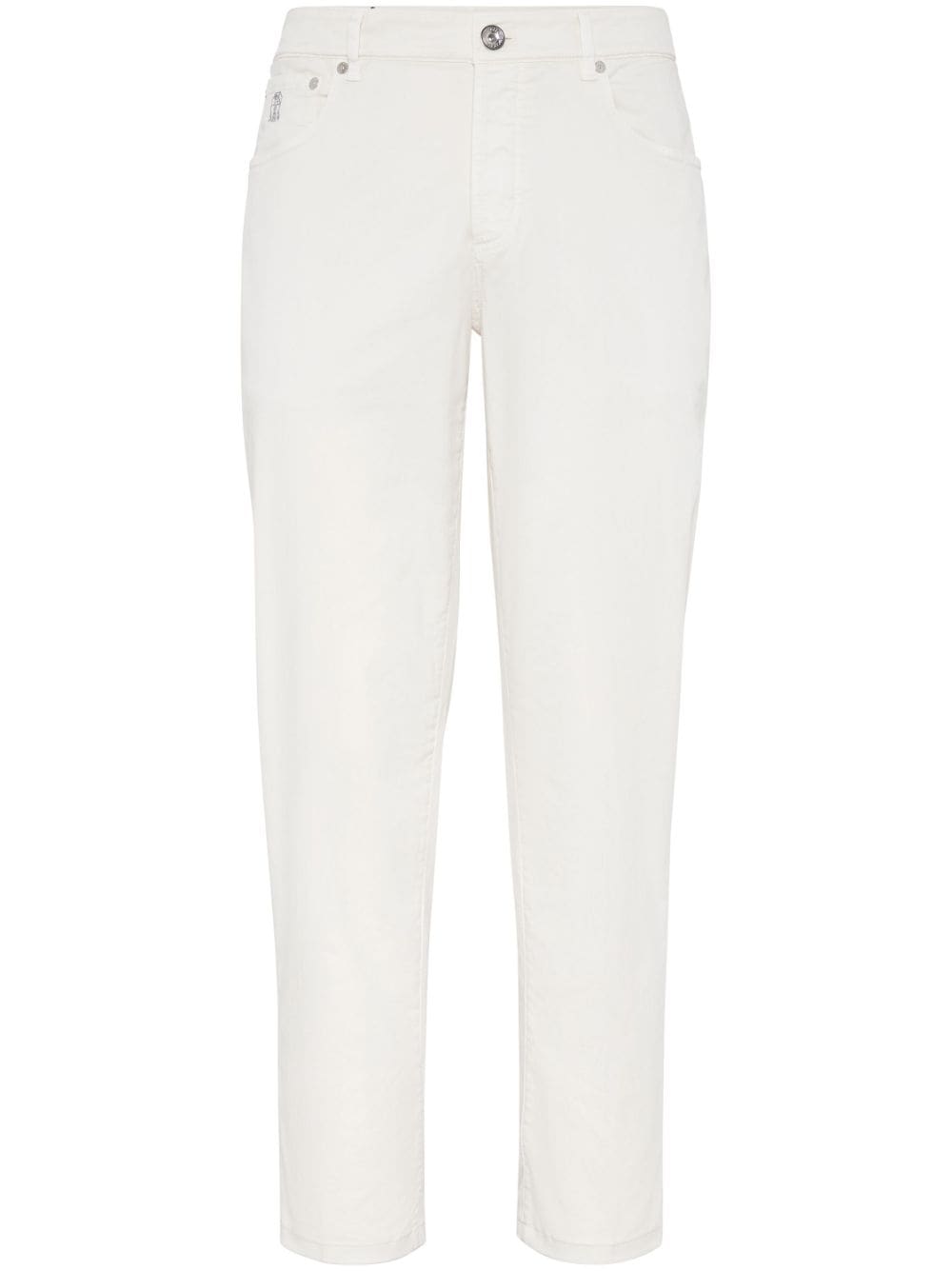 Gabardine cotton trousers