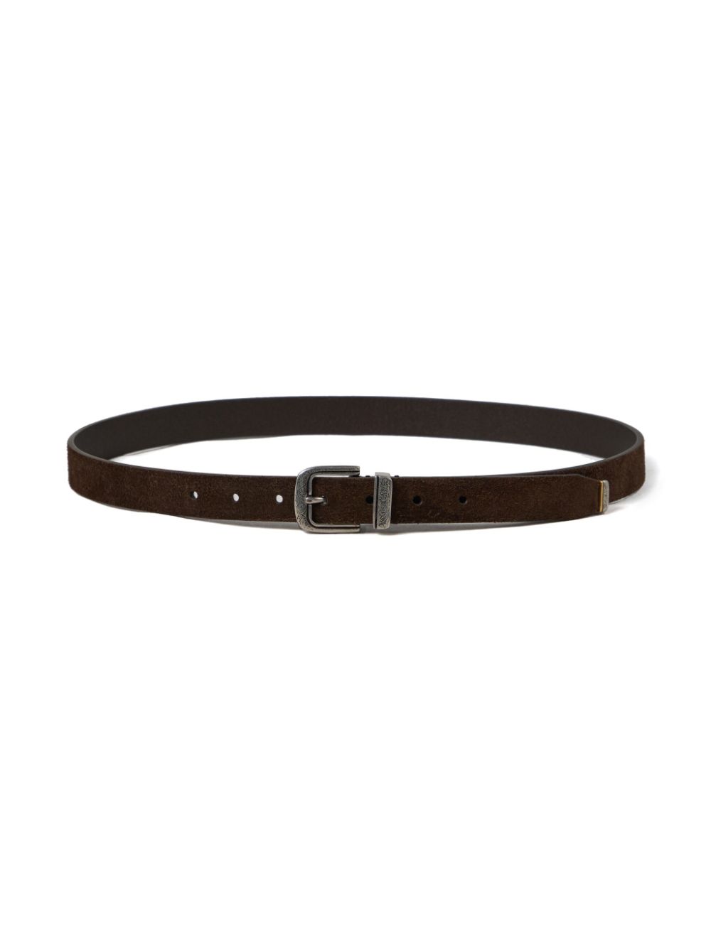 Reversed leather belt