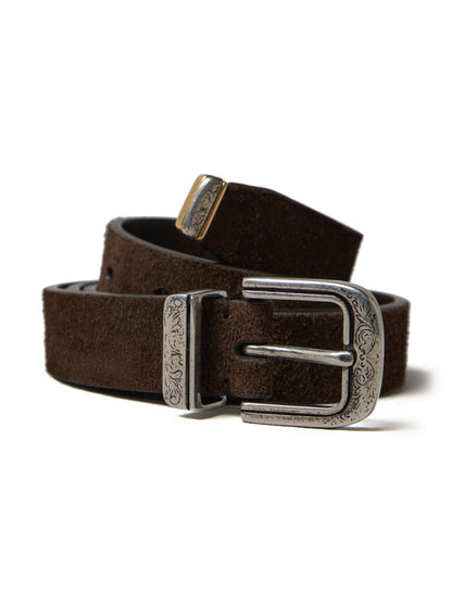 Reversed leather belt