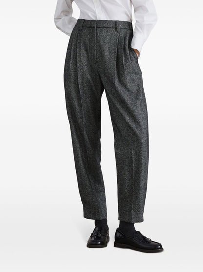 Wool baggy sartorial trousers