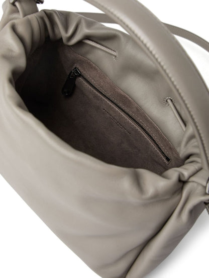 Soft leather pouch bag