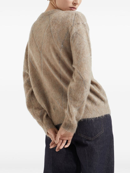 Wool crewneck sweater