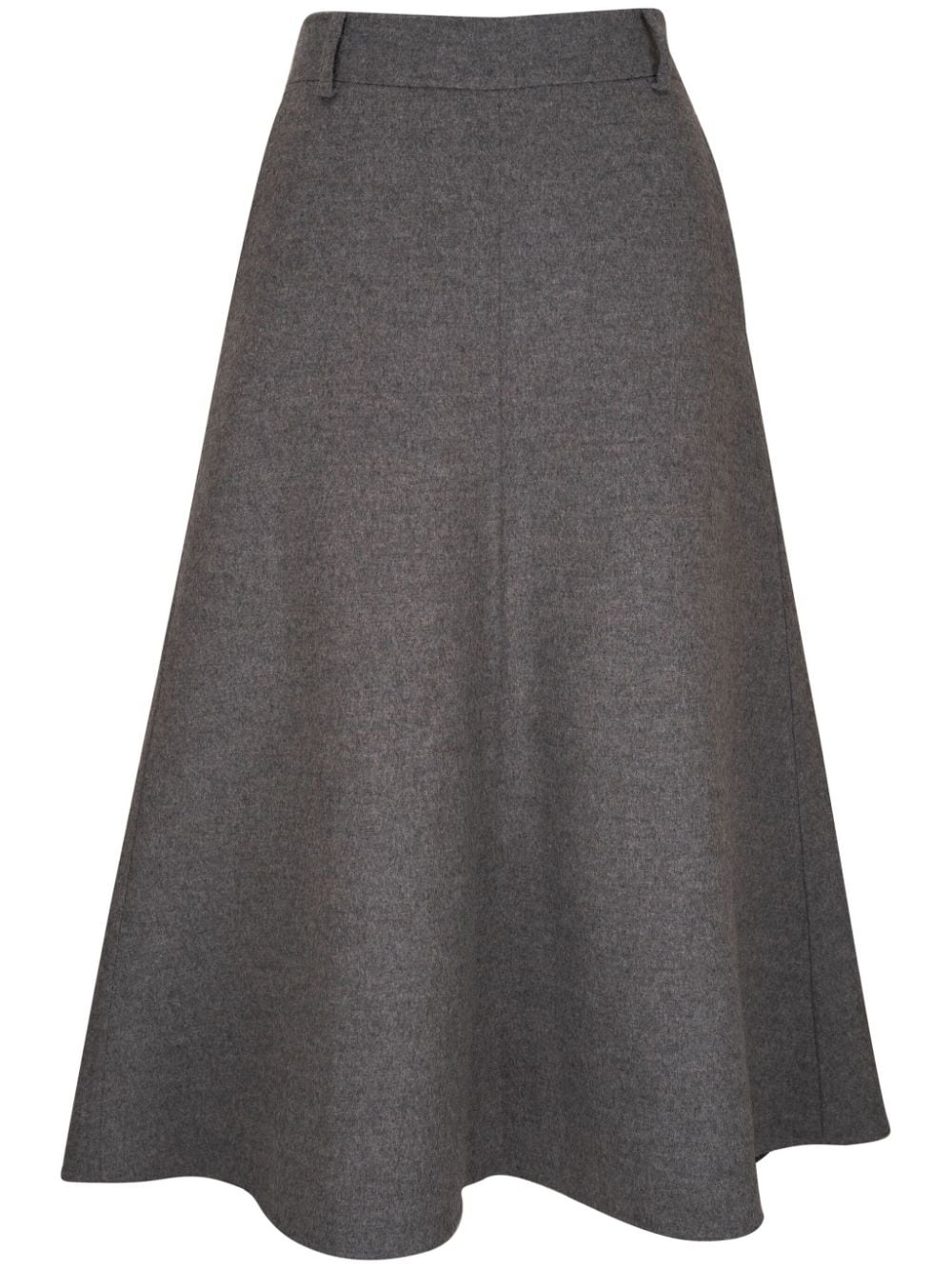 Virgin wool flute skirt