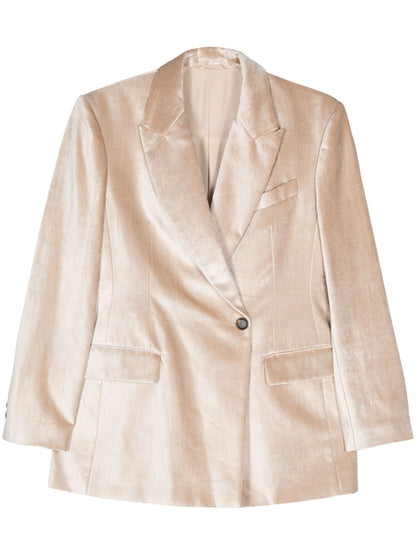 Cotton blend blazer jacket