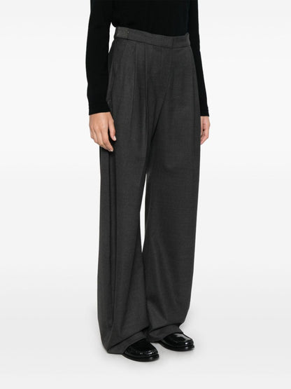 Wool wide-leg trousers