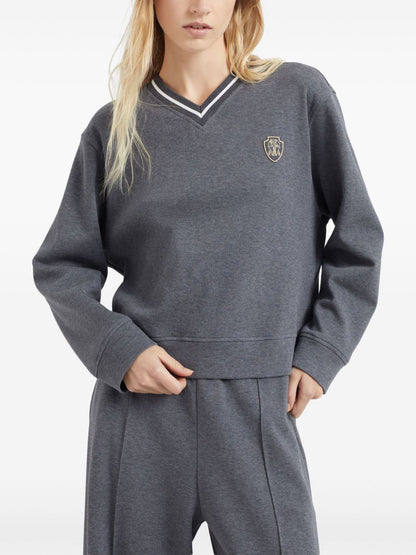 Cotton sweatshirt with logo