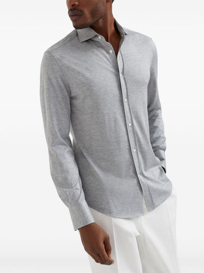 Silk and cotton jersey shirt