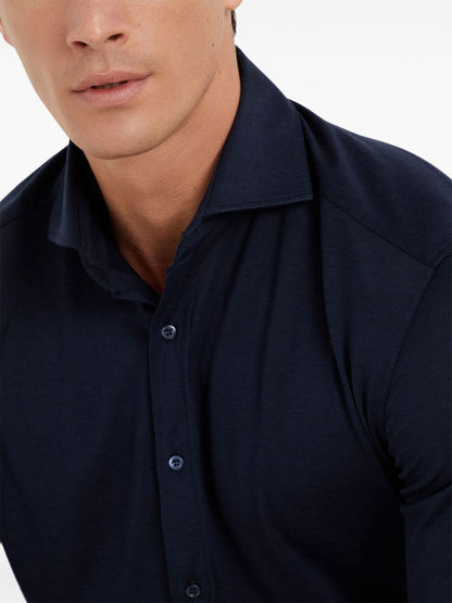 Silk and cotton jersey shirt