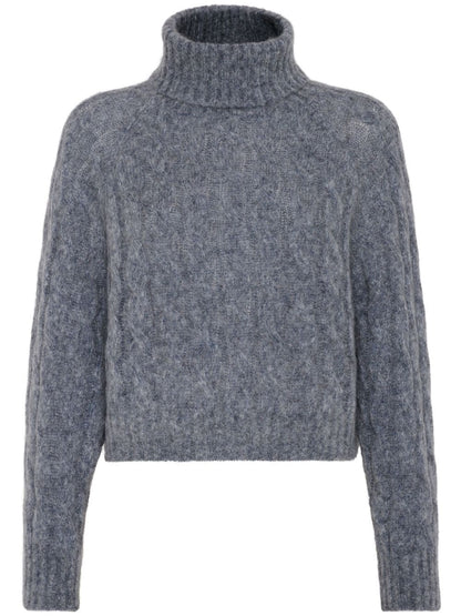 Wool turtle-neck jumper