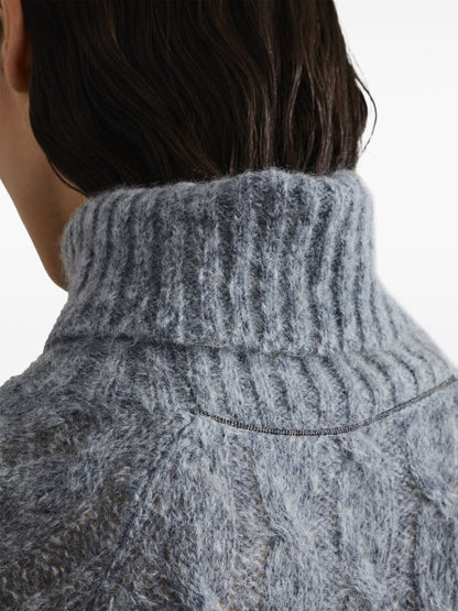 Wool turtle-neck jumper