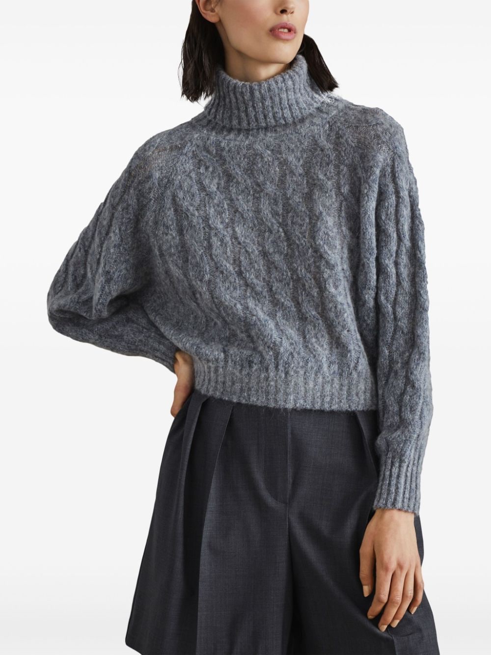 Wool turtle-neck jumper