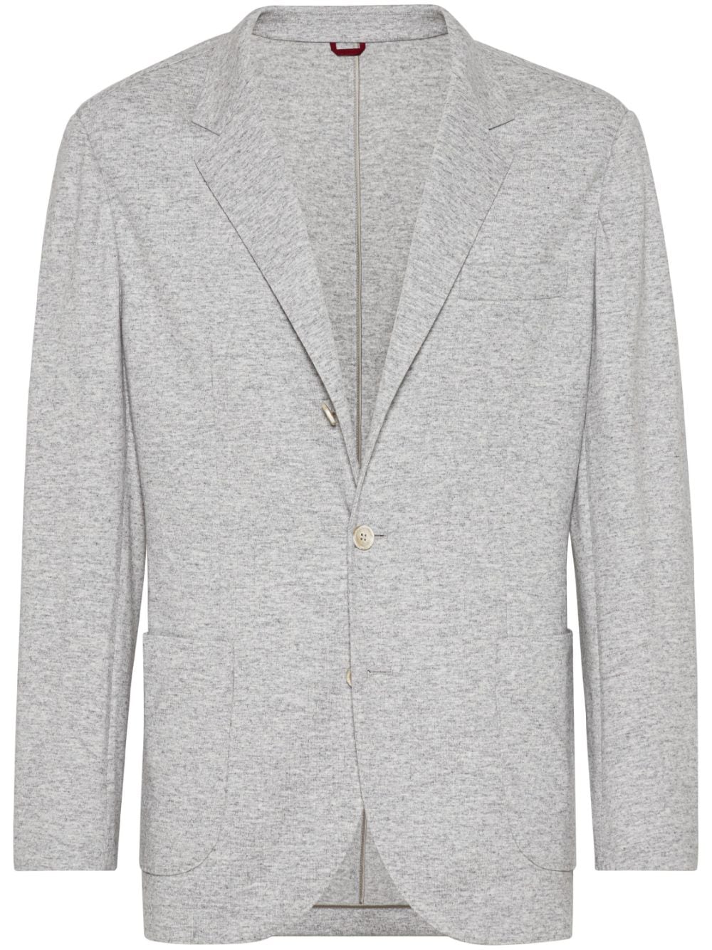 Wool single-breasted jacket