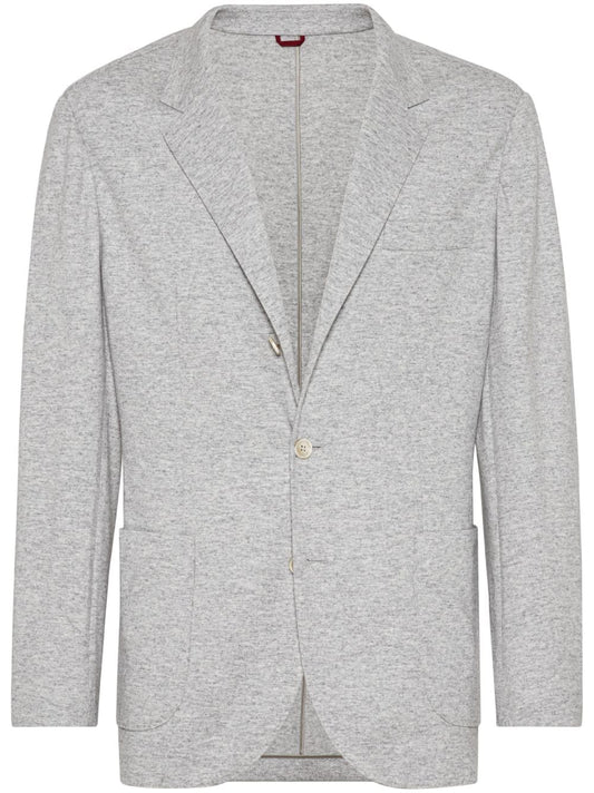 Wool single-breasted jacket