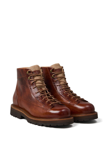 Leather urban boot