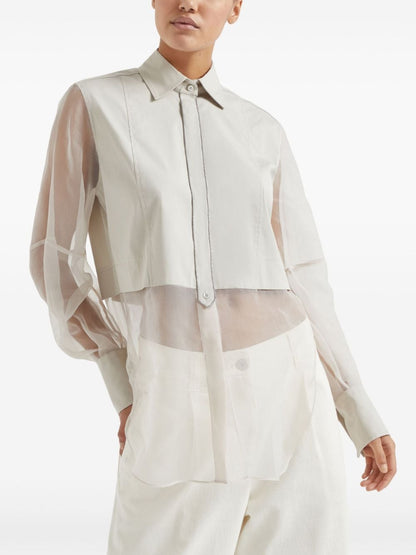 Cotton and silk blend shirt