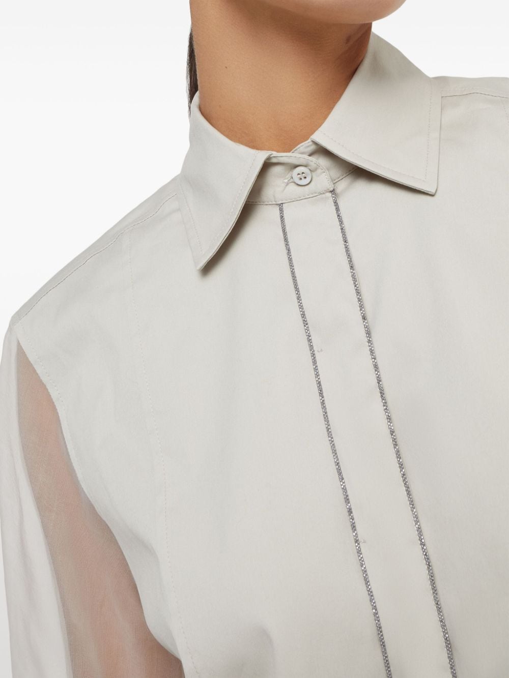 Cotton and silk blend shirt