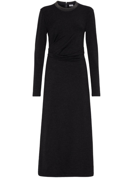 Wool midi dress