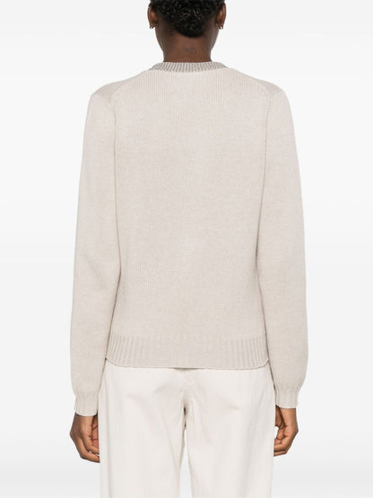 Cashmere v-necked sweater