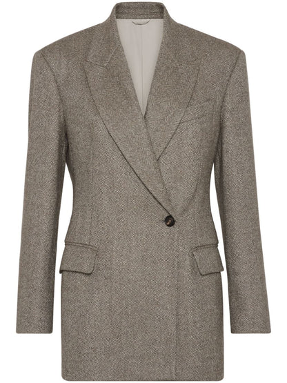 Wool blazer jacket