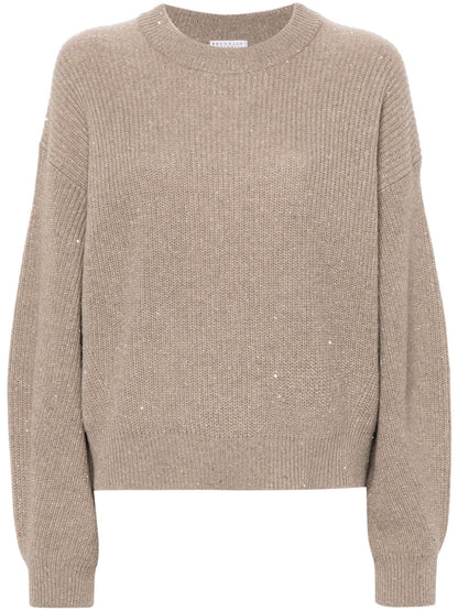 Wool crewneck jumper